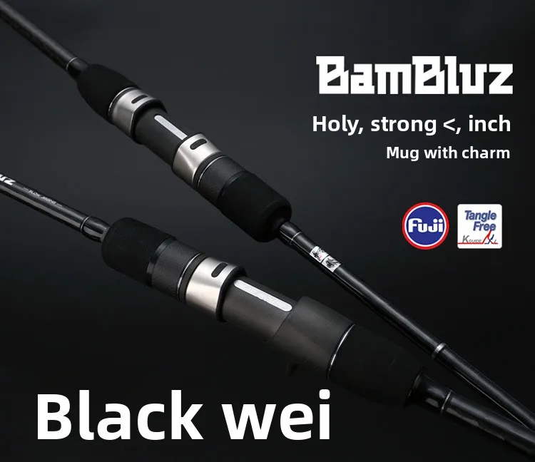 CHEERY Japan Fuji Full Parts Black Carbon Lure Rod - view 7