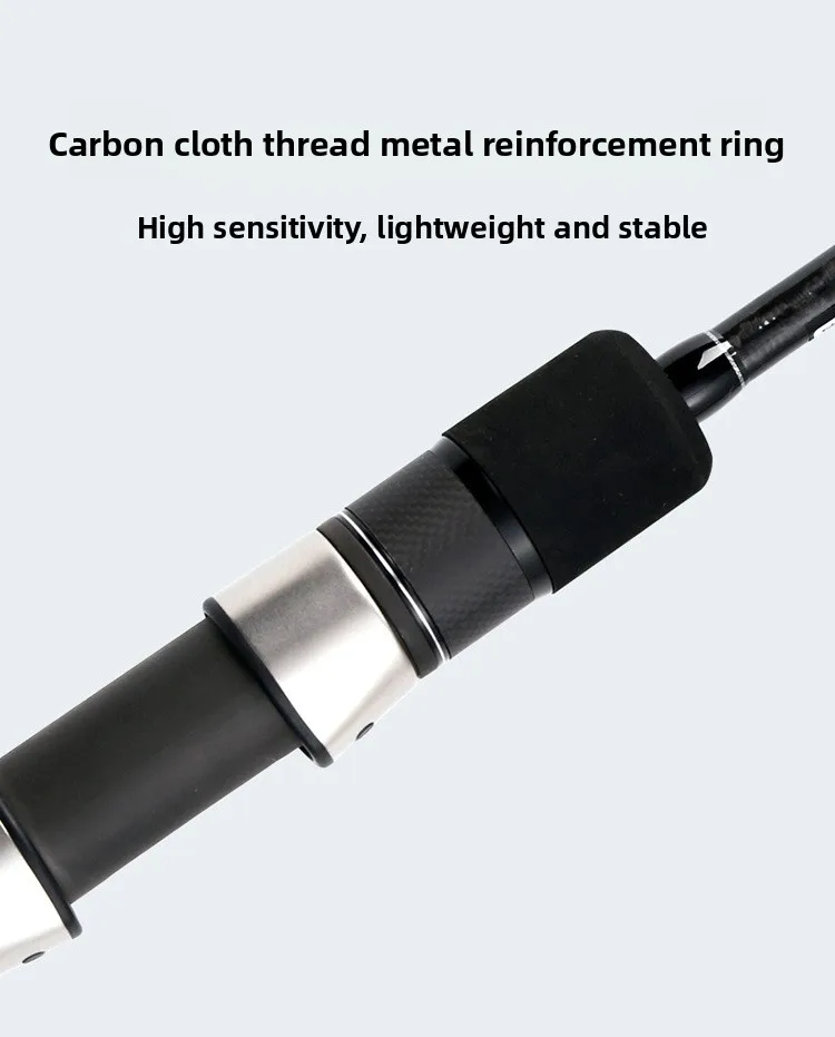 CHEERY Japan Fuji Full Parts Black Carbon Lure Rod - view 14