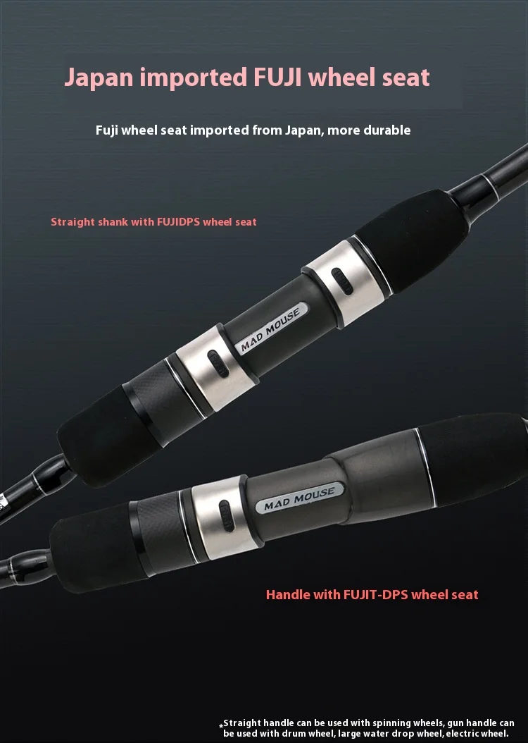 CHEERY Japan Fuji Full Parts Black Carbon Lure Rod - view 15