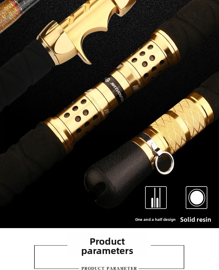 Solid Carbon Super Hard Automatic Fishing Carbon Lure Rod - view 7
