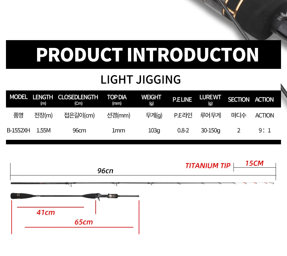 CHEERY 1 55m Ultralight EGI Squid Carbon ShrimpRod - view 7