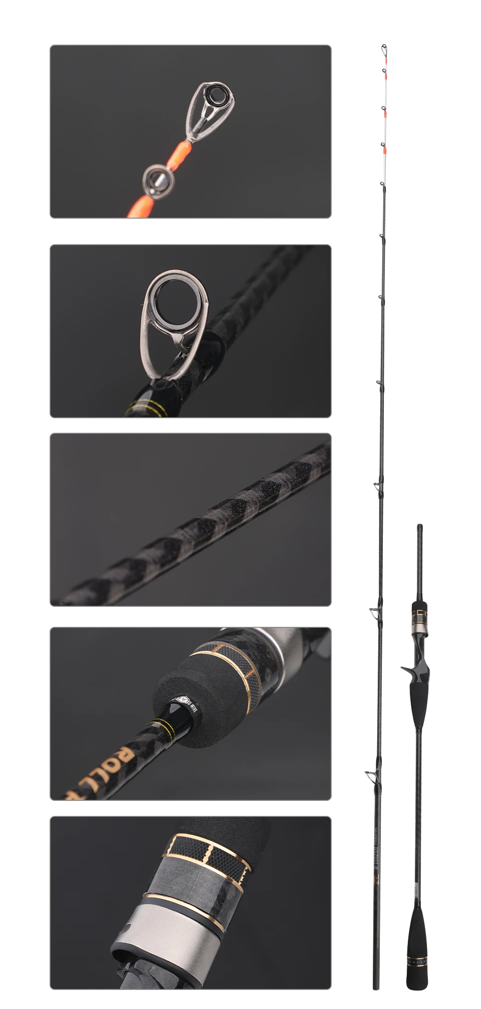 CHEERY 1 55m Ultralight EGI Squid Carbon ShrimpRod - view 12