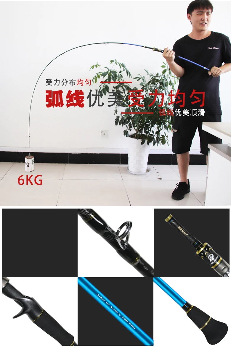 Factory Direct Sale Carbon Fiber Saltwater Carbon Boat / Raft Rod - view 13