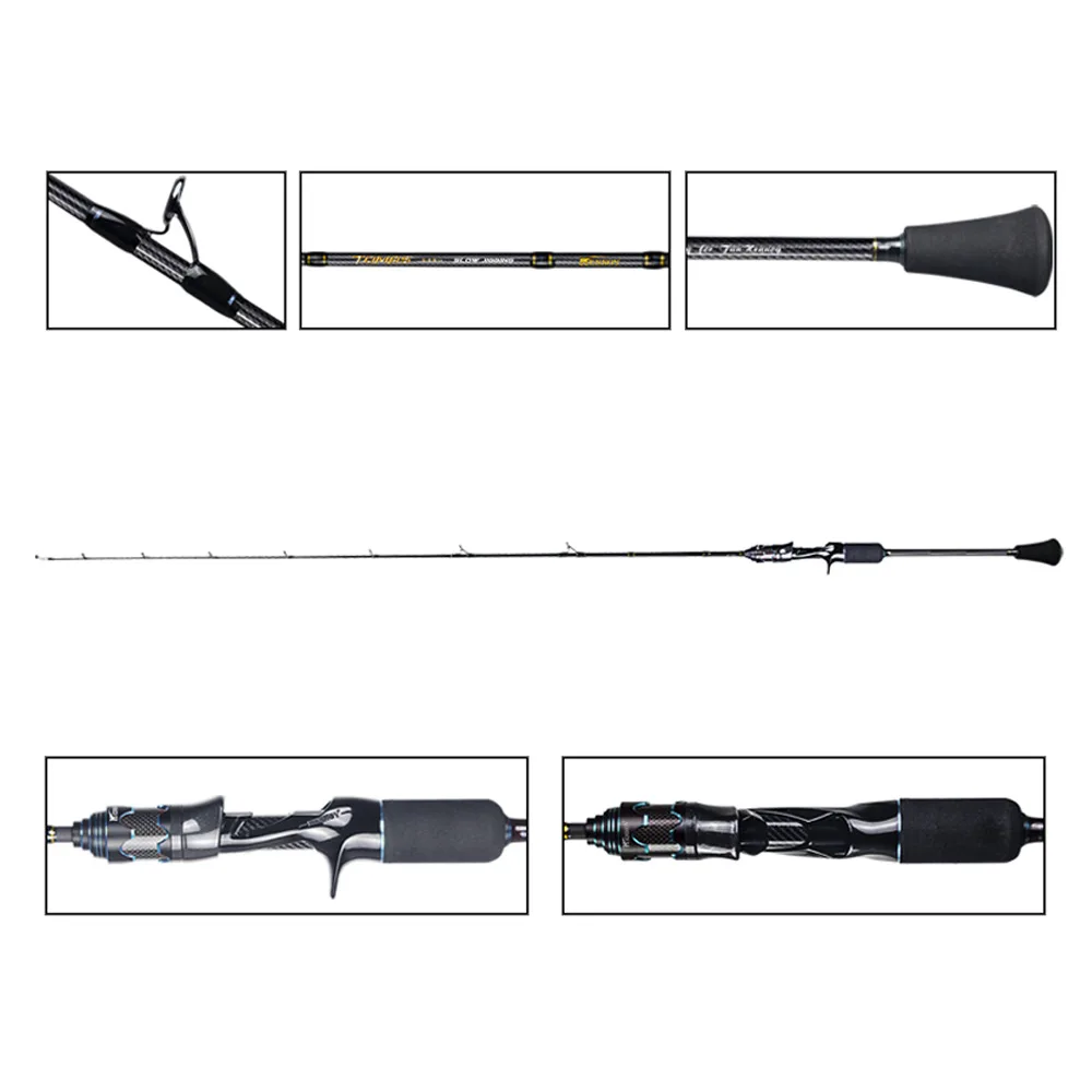 Japan Toray Carbon Fiber 2 Sections Carbon Boat / Raft Rod - view 2