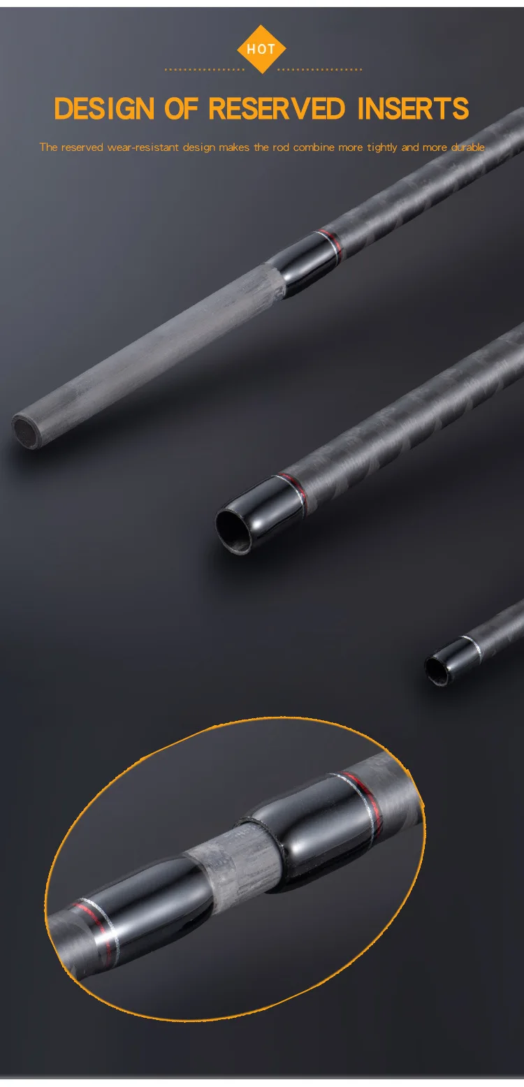 Lurekiller FUJI Parts 3 Section Sea Carbon Competition Rod - view 13