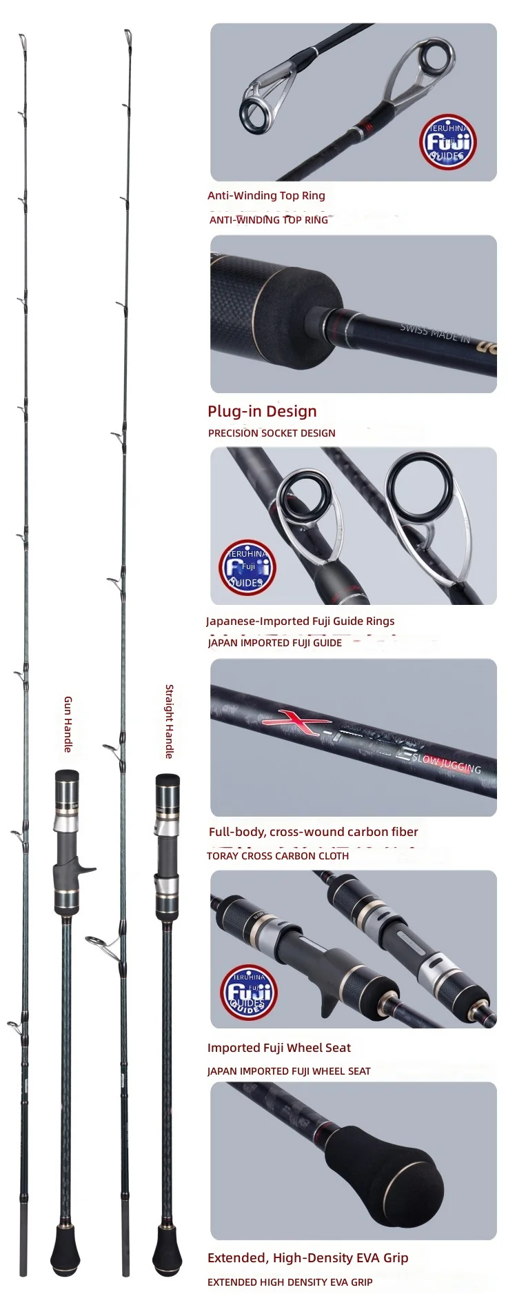 CHEERY Lurekiller 1 91 m Japan Carbon Boat / Raft Rod - view 7