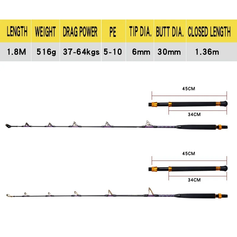 Wholesale SIC Roller Guide Deep Sea Carbon StreamRod - view 3