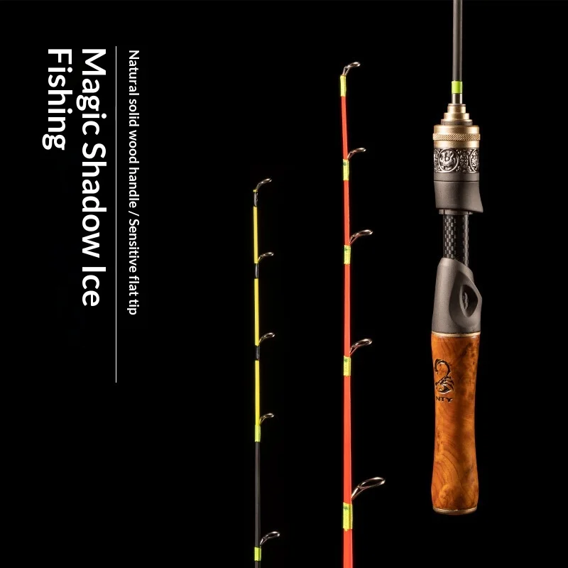 Winter Ice Fishing Rod Ultra Short Fiberglass Fishing Rod - view 2