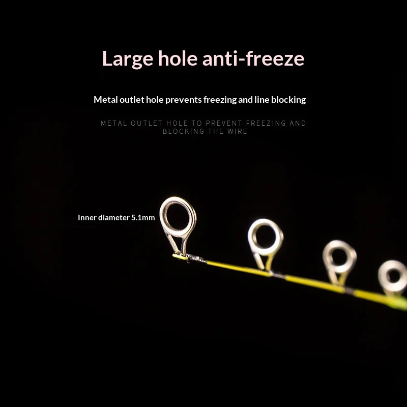 Winter Ice Fishing Rod Ultra Short Fiberglass Fishing Rod - view 4