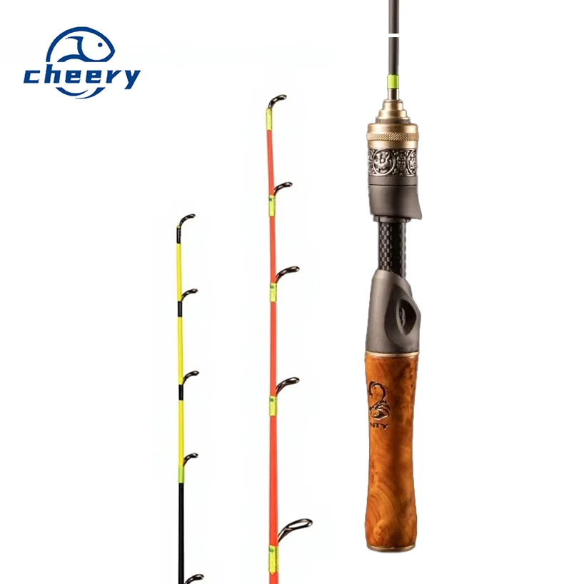 Winter Ice Fishing Rod Ultra Short Fiberglass Fishing Rod - view 6