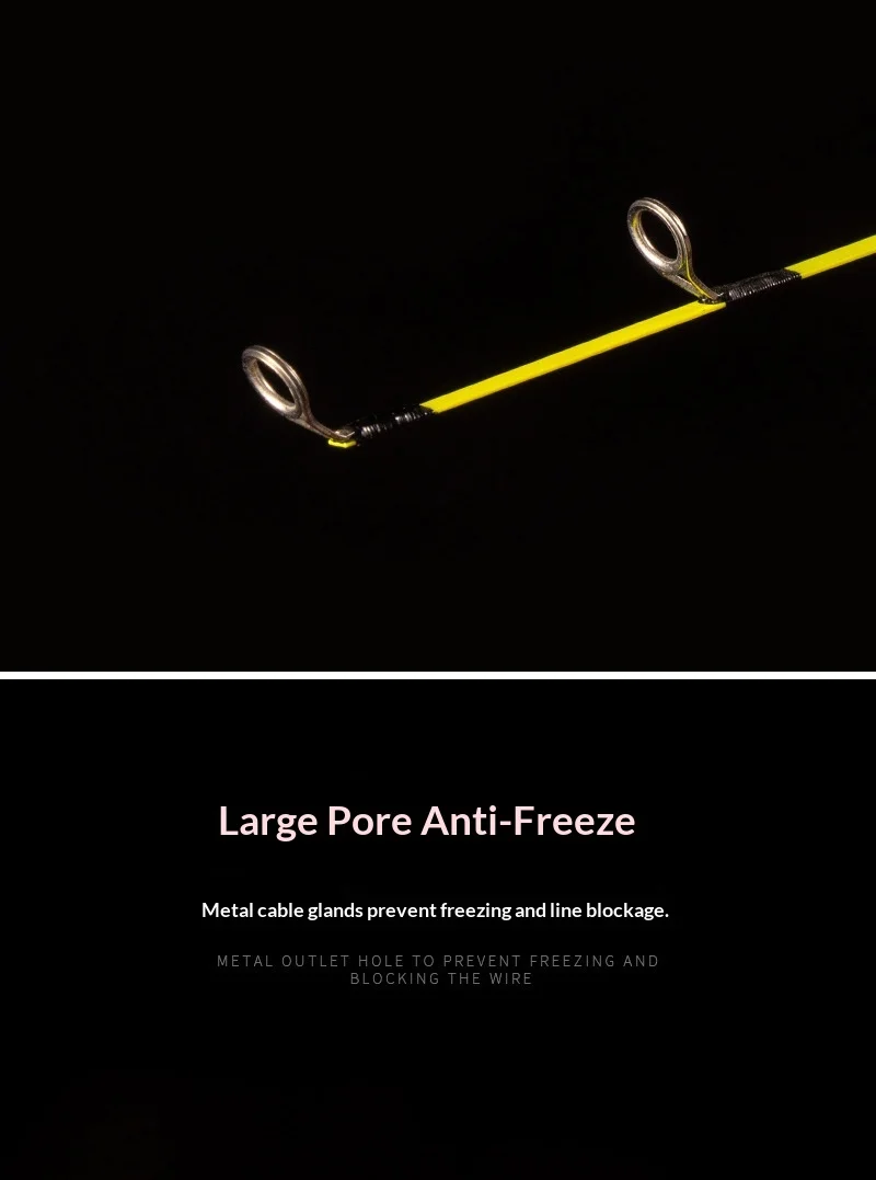 Winter Ice Fishing Rod Ultra Short Fiberglass Fishing Rod - view 9