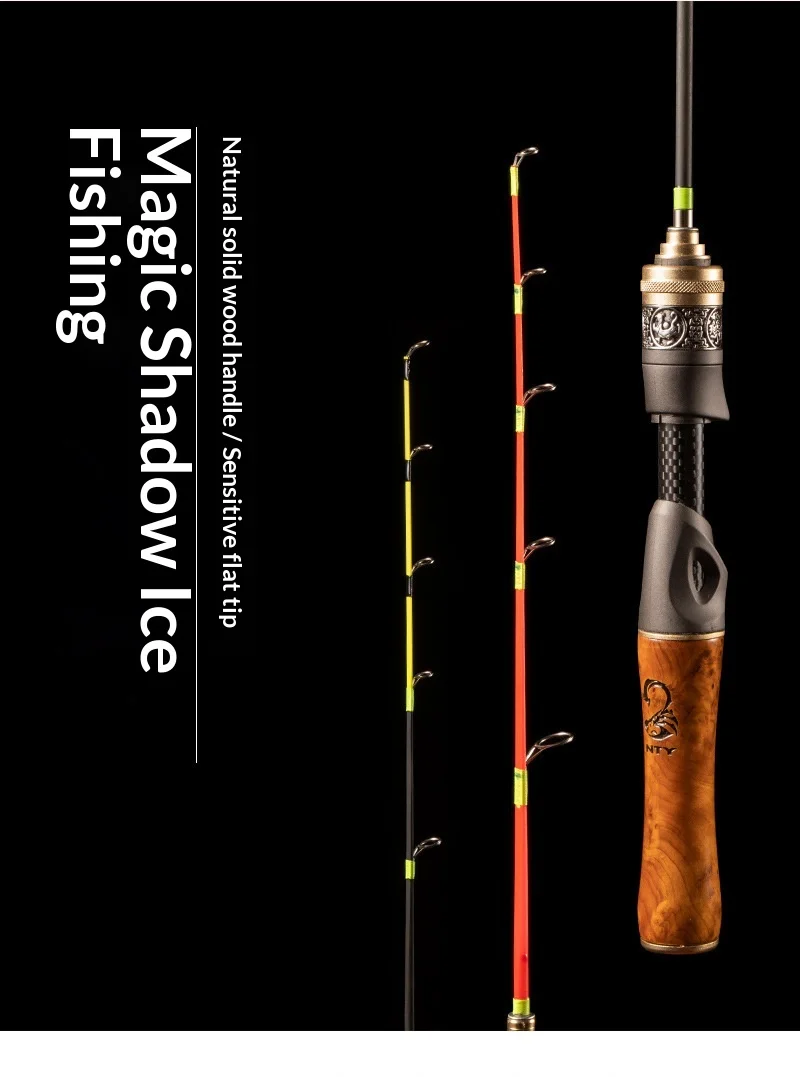 Winter Ice Fishing Rod Ultra Short Fiberglass Fishing Rod - view 13