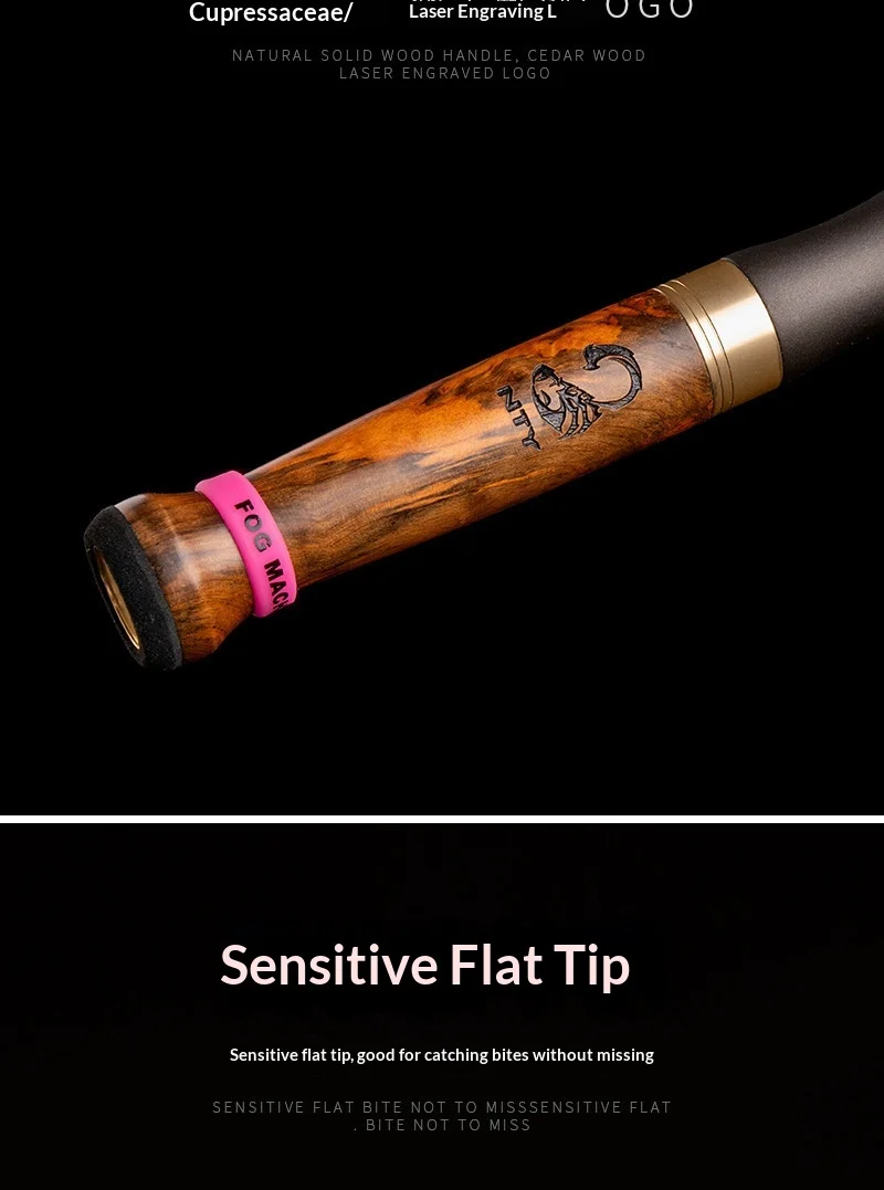 Winter Ice Fishing Rod Ultra Short Fiberglass Fishing Rod - view 21