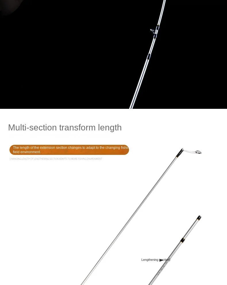 Portable Version Micro object Soft Adjustment Carbon Fishing Rod - view 14