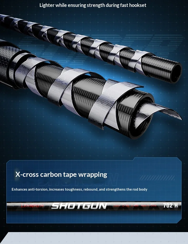 Carbon XXH Light Hard Weight Thunderbolt Carbon Fishing Rod - view 18