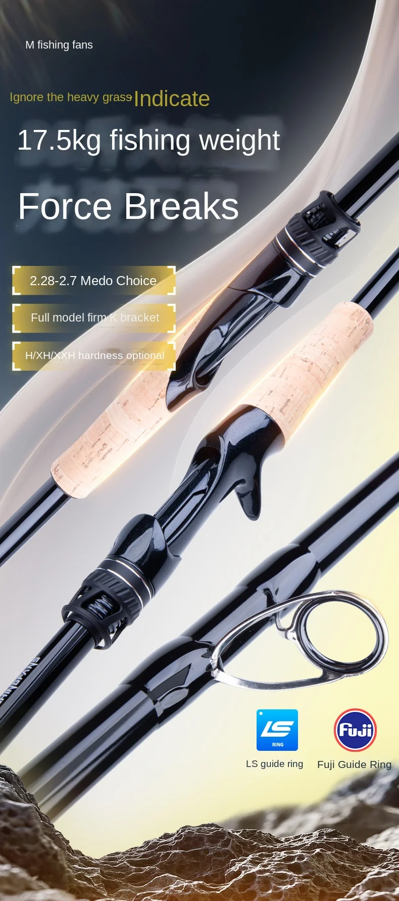 Fishing Fans Gold Version Australian Carre Carbon fishing rod - view 11