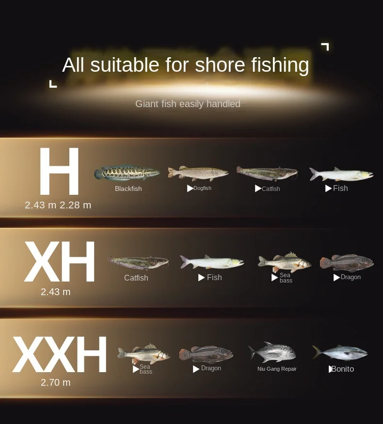Fishing Fans Gold Version Australian Carre Carbon fishing rod - view 12