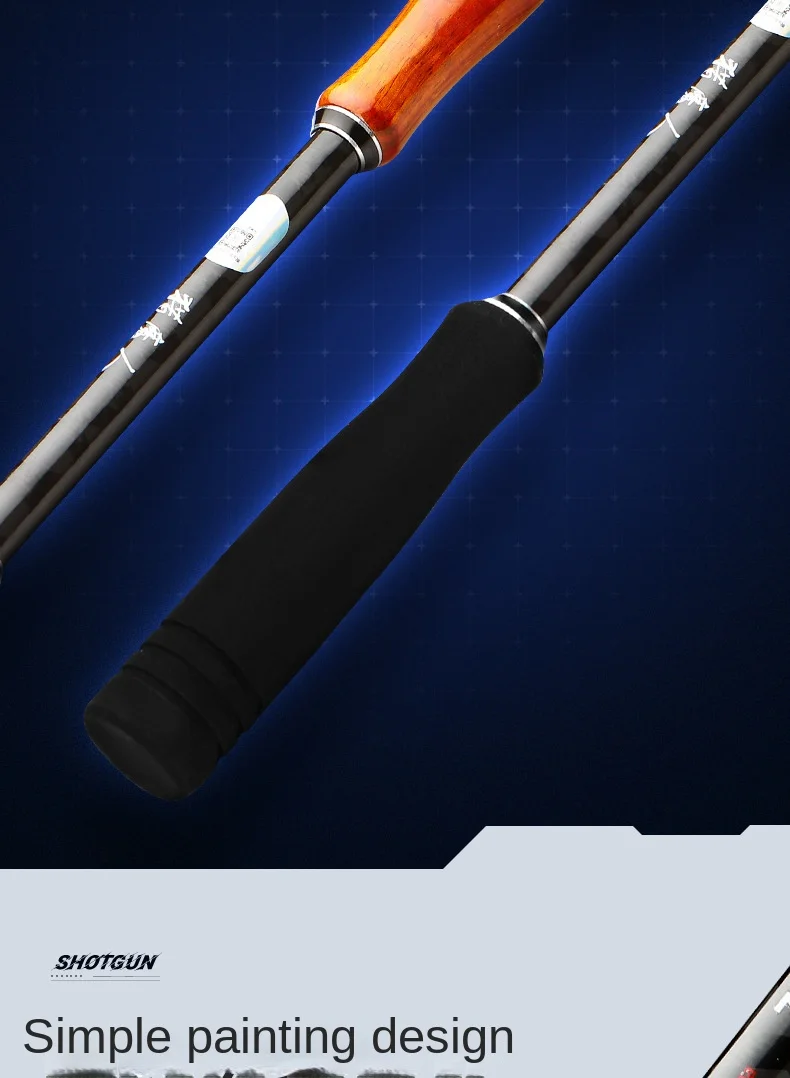 Ultra light Hard Carbon Heavy lightning Carbon fishing rod - view 13