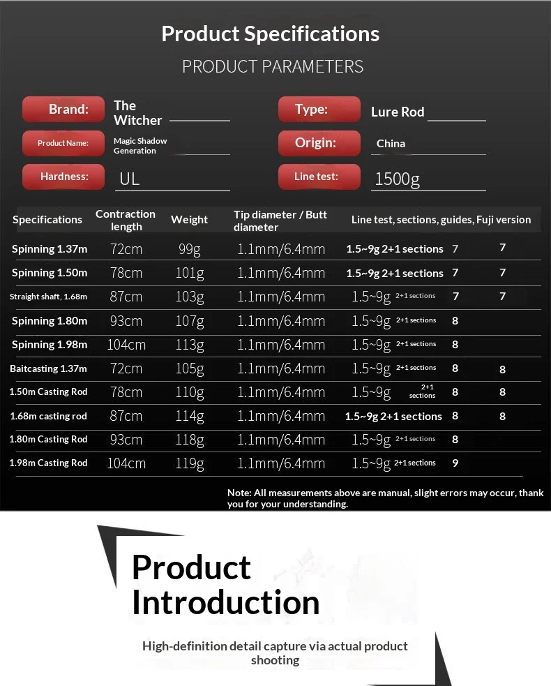 Magic Shadow Second Generation Carbon Horse Carbon Fishing Rod - view 14