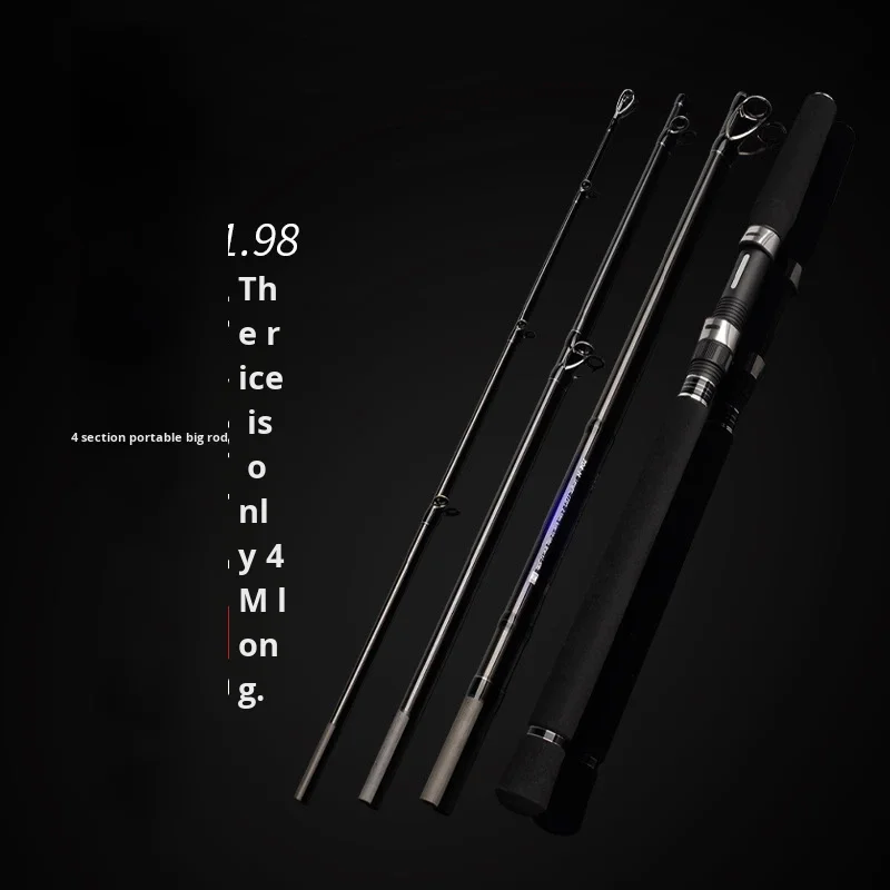 Multi Section Portable Carbon Fishing Rod Carbon Lure Rod - view 2