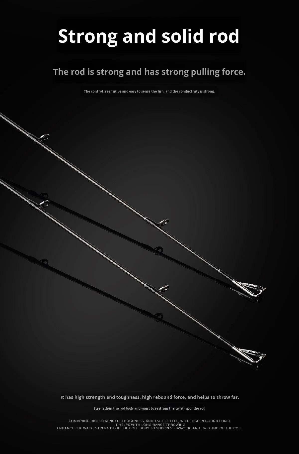 Multi Section Portable Carbon Fishing Rod Carbon Lure Rod - view 13