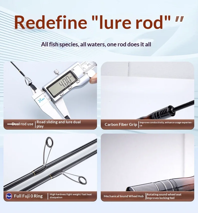 Big Ultra Light Carbon Fishing Road Carbon Fishing Rod - view 17