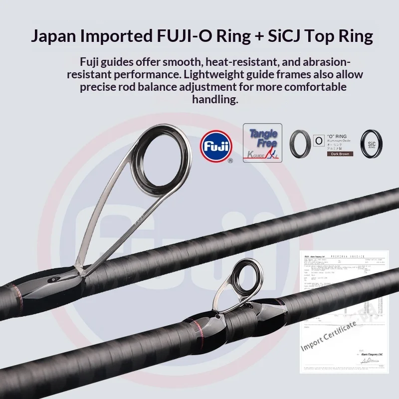 CHEERY Fuji O SIC Guide Ring Carbon fishing rod - view 3
