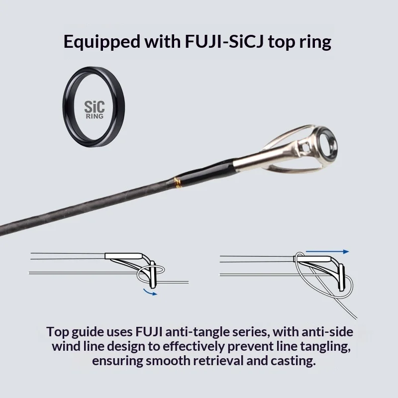 CHEERY Fuji O SIC Guide Ring Carbon fishing rod - view 4