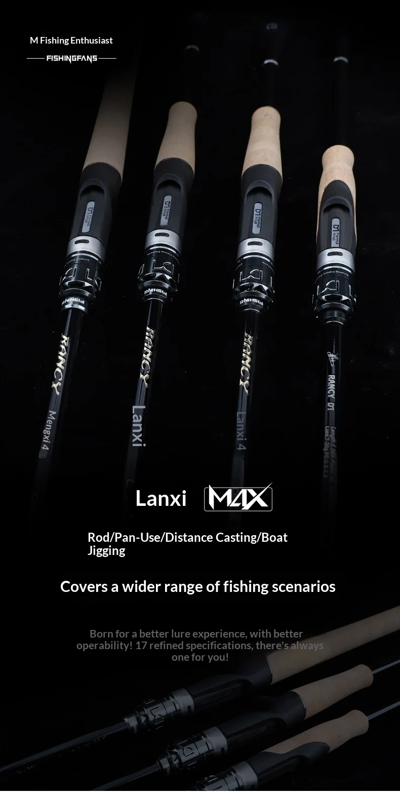 CHEERY Fuji O SIC Guide Ring Carbon fishing rod - view 9