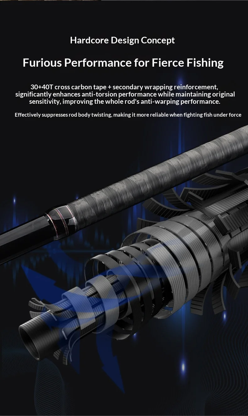 CHEERY Fuji O SIC Guide Ring Carbon fishing rod - view 10