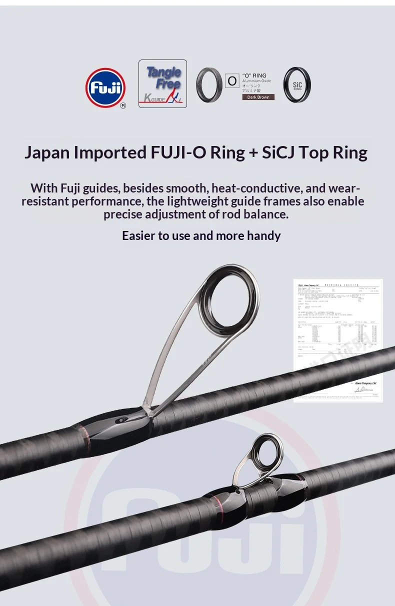 CHEERY Fuji O SIC Guide Ring Carbon fishing rod - view 12