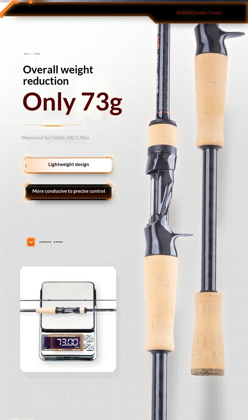Fishing Rod Carbon 2 Piece Ultra Carbon Fishing Rod - view 18