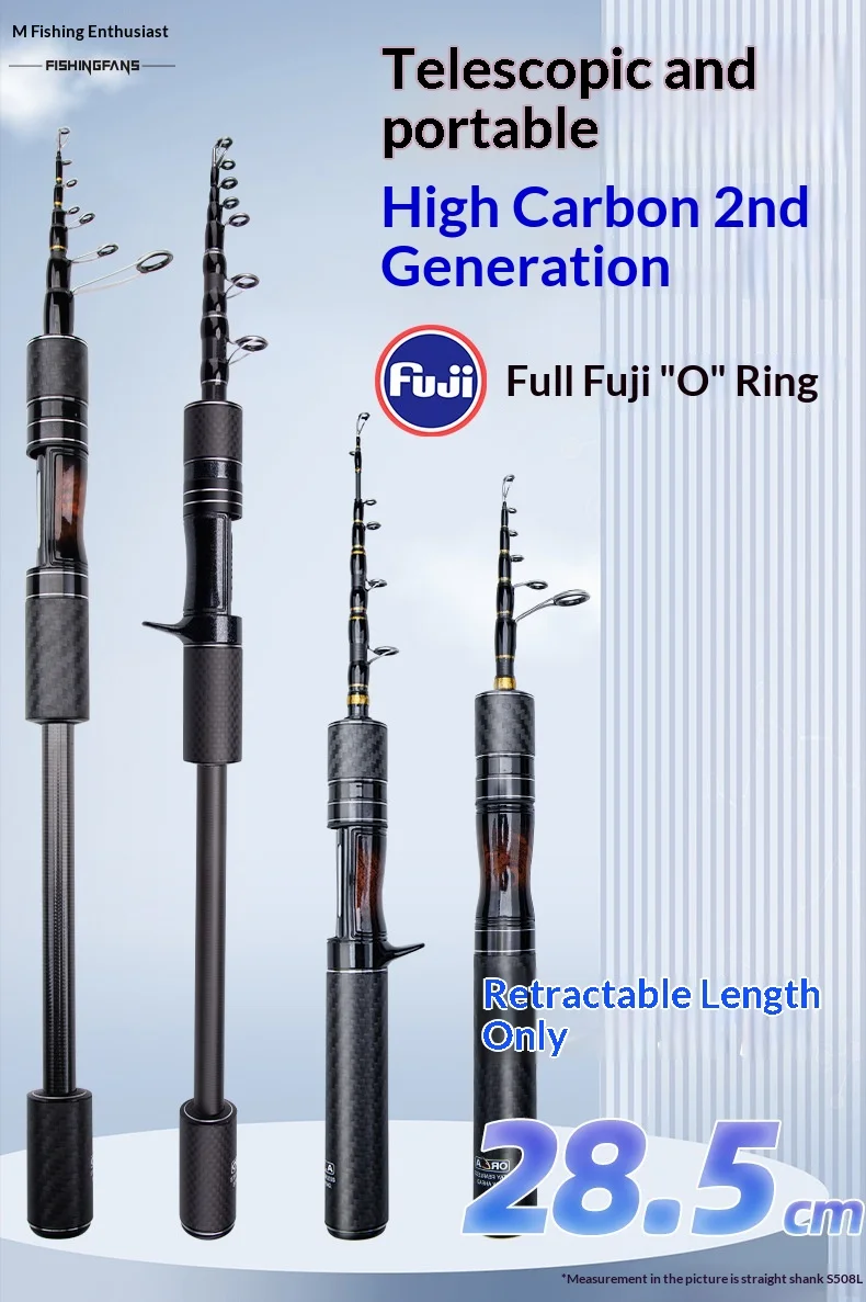 Portable Travel Micro Object Horse Mouth Carbon fishing rod - view 11