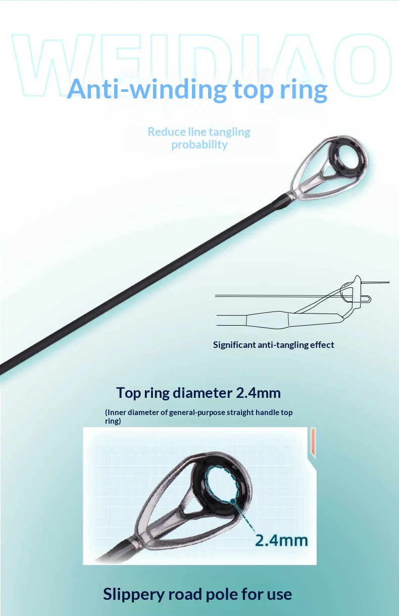 Portable Travel Micro Object Horse Mouth Carbon fishing rod - view 13