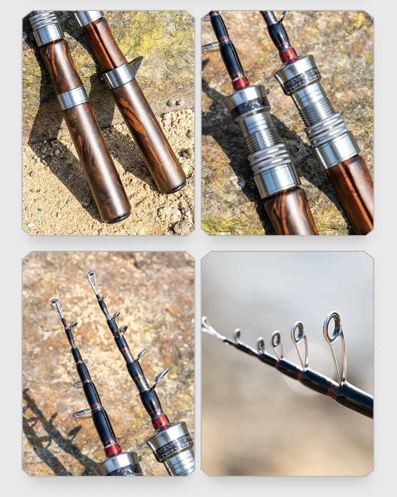 Portable Travel Carbon Fishing Rod with Carbon Fishing Rod - view 10