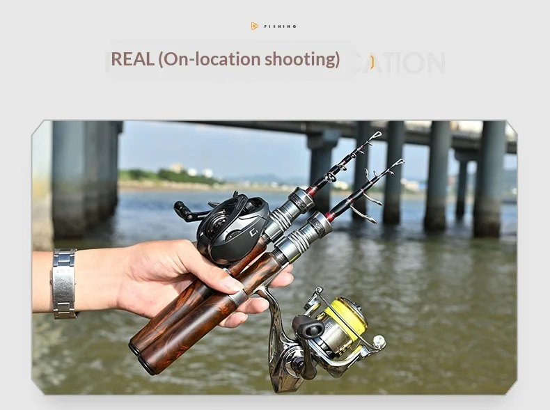 Portable Travel Carbon Fishing Rod with Carbon Fishing Rod - view 12
