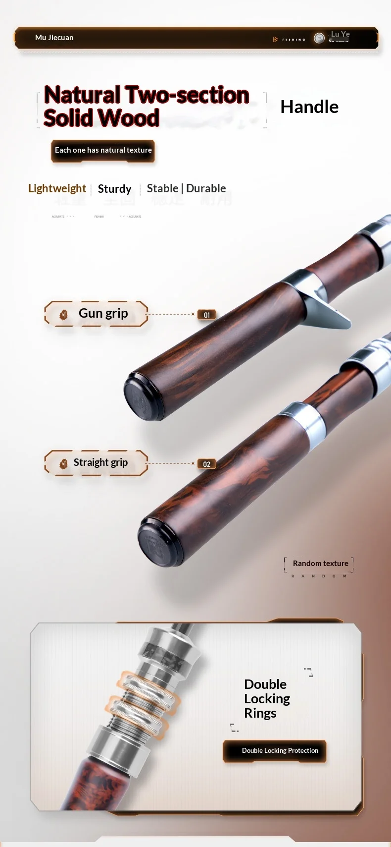 Portable Travel Carbon Fishing Rod with Carbon Fishing Rod - view 14