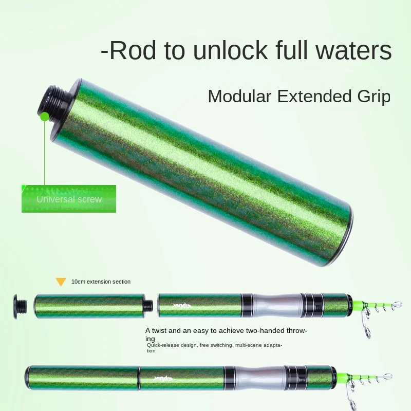 Fast Shark Mini Telescopic Ultra Short Carbon fishing rod - view 3
