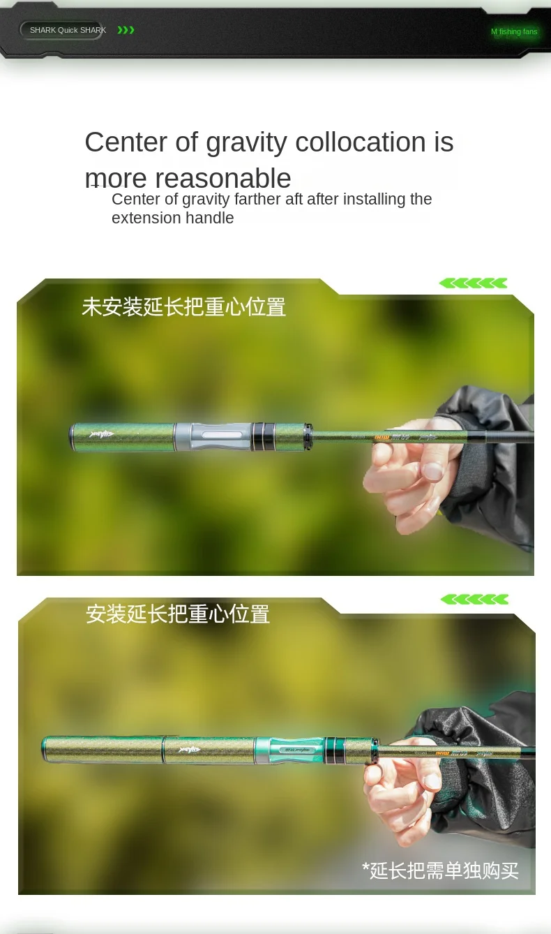 Fast Shark Mini Telescopic Ultra Short Carbon fishing rod - view 11