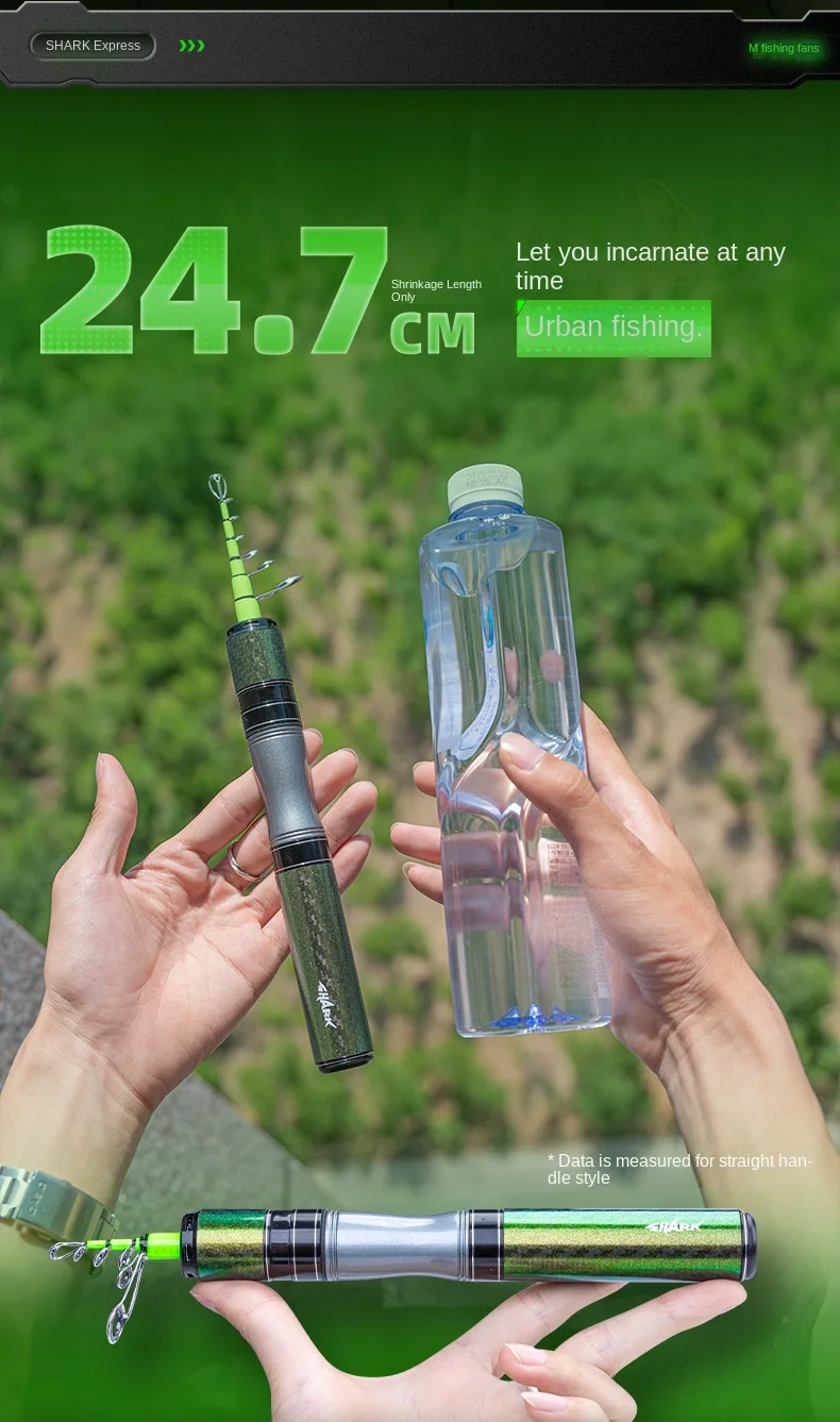 Fast Shark Mini Telescopic Ultra Short Carbon fishing rod - view 13