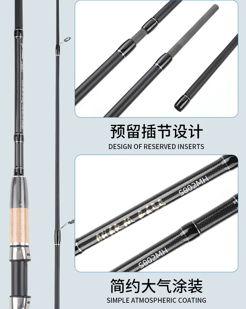 Shore Throwing Carbon Sea Perch Seabass Carbon Fishing Rod - view 11