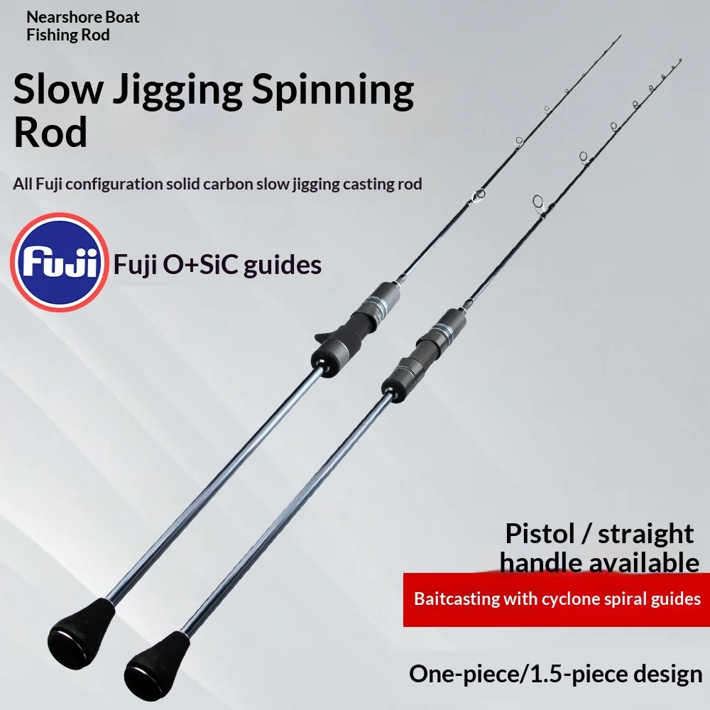 Slow Roll Offshore Boat Fishing Fuji Carbon Fishing Rod - view 2
