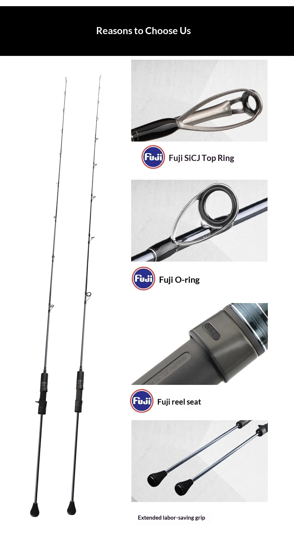 Slow Roll Offshore Boat Fishing Fuji Carbon Fishing Rod - view 10