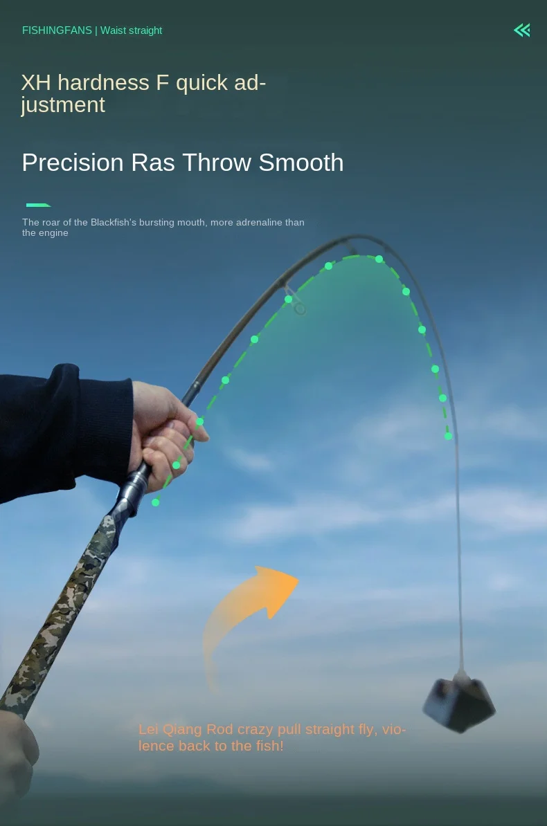 Fishing Rod Carbon XH Action Super Carbon Fishing Rod - view 18