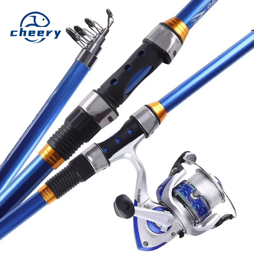 Carbon Sea Fishing Rod Set Super