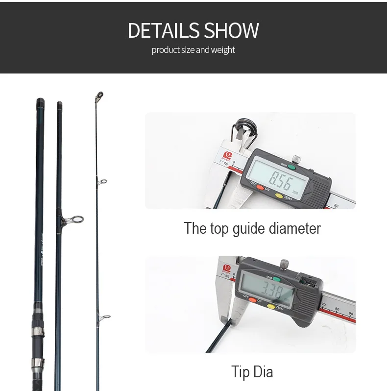 3 9m Three Section Carbon Super Carbon Fishing Rod - view 9