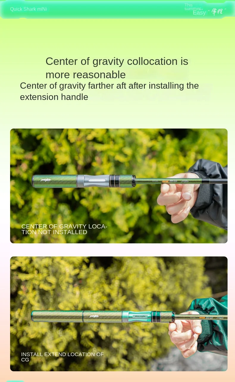 Fishing Fan Ultra Short Mini Telescopic Carbon Fishing Rod - view 17