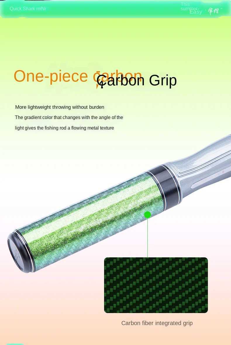 Fishing Fan Ultra Short Mini Telescopic Carbon Fishing Rod - view 25