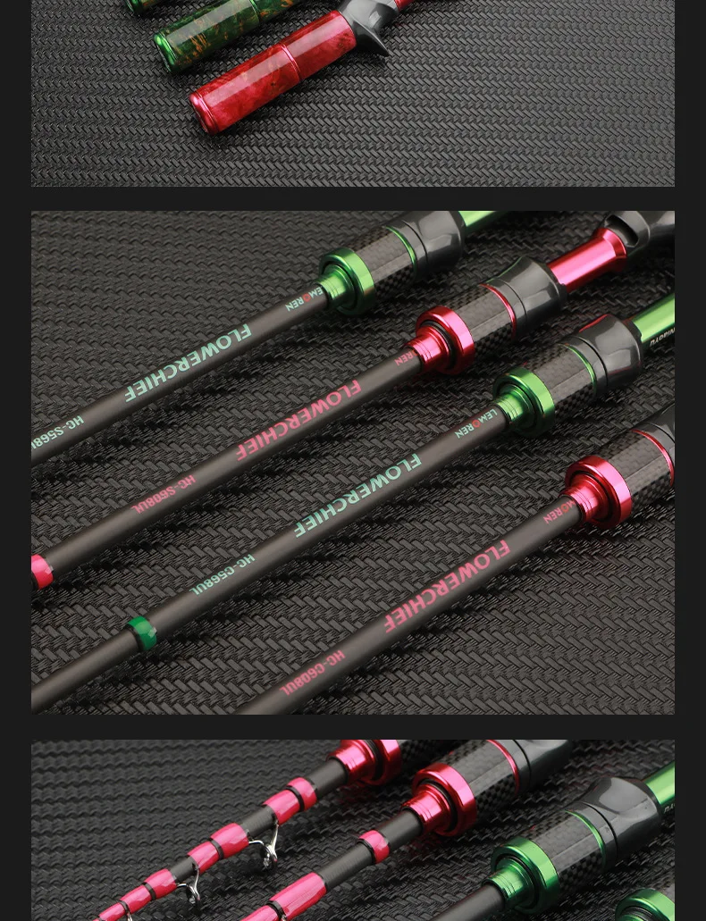 Magic Hunter Flower Bird Fish Telescopic Carbon fishing rod - view 14