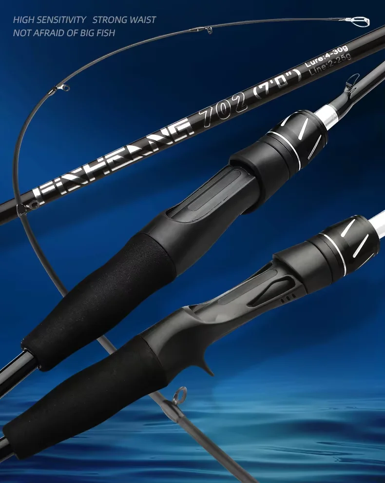 Cheery Wholesale Fishing Rod Black Warrior Carbon Fiber Lure Rod - view 7